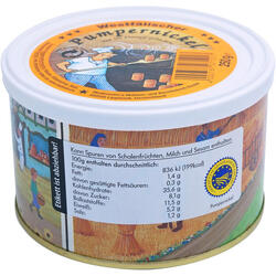 Nourriture pour le trekking Outdoor Pumpernickel Pain Repas végétalien 250 g