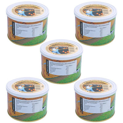 5x Trekkingnahrung Vollkornbrot Dosen Brot Outdoor Nahrung Mahlzeit Vegan 250 g