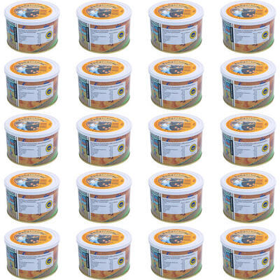 20x Trekkingnahrung Pumpernickel Dosen Brot Outdoor Nahrung Mahlzeit Vegan 250 g