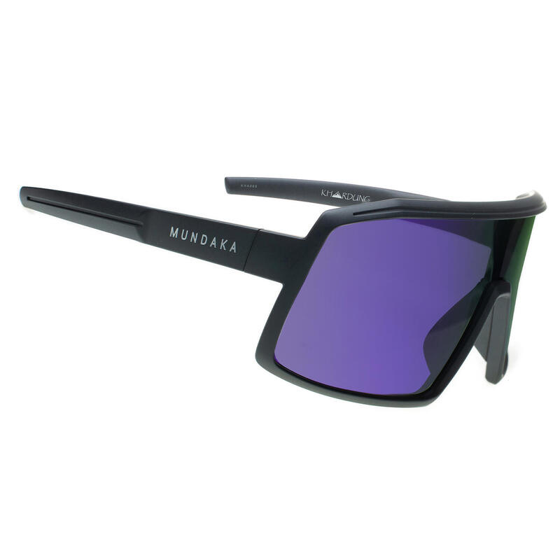 **Gafas de sol deportivas KHARDUNG en negro mate, CX VIOLETA - cat.3 - MUNDAKA**