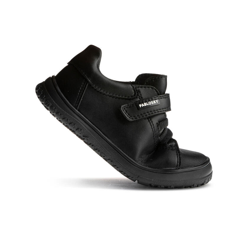 Zapatillas de marcha Pablosky Negras para Niños Unisex de Microfibra Textil