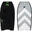 Bodyboard SpeedSkin Kinder/Erwachsene mit Leash scharz Mesle