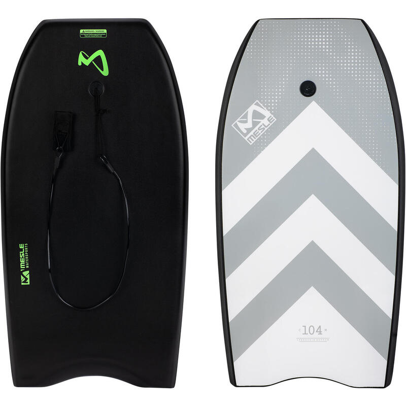 Bodyboard SpeedSkin Kinder/Erwachsene mit Leash scharz Mesle