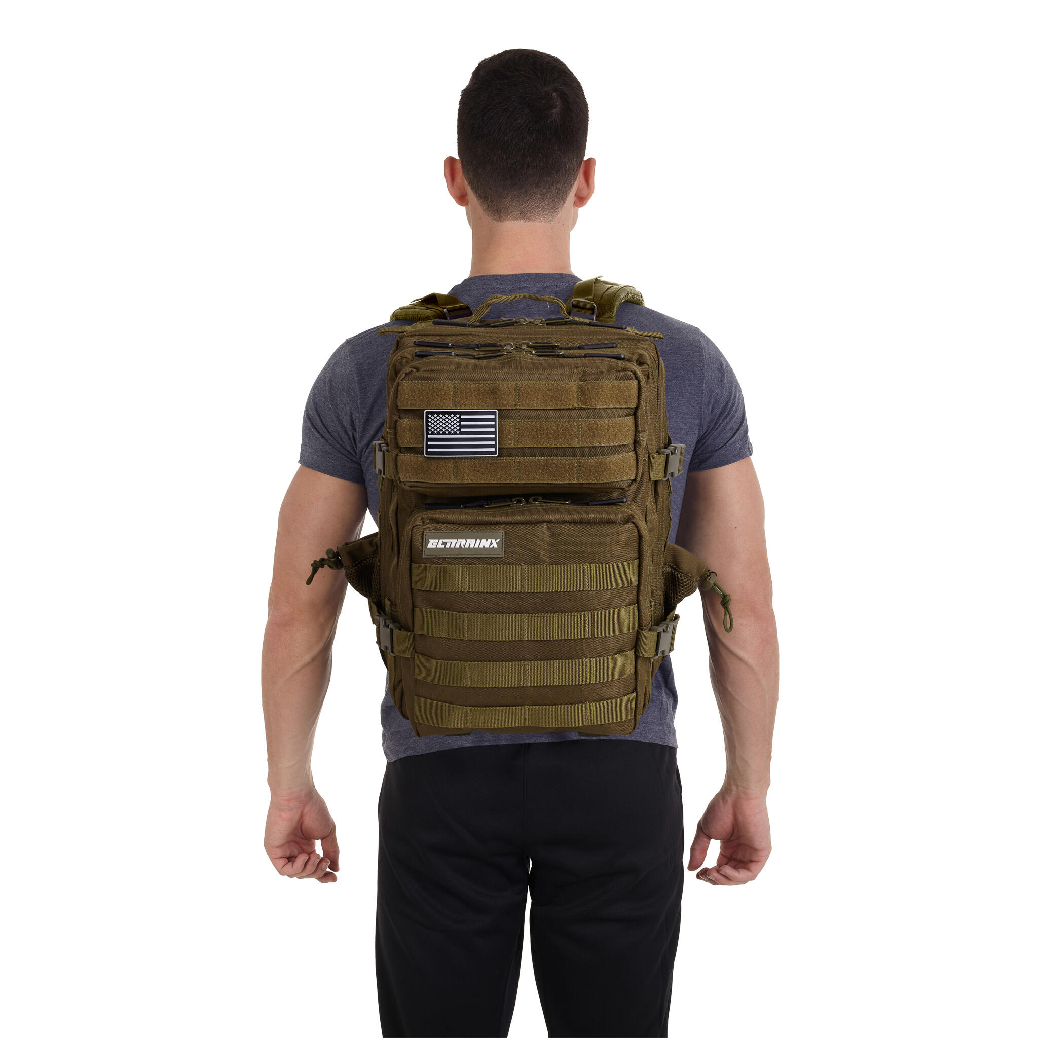 Zaino Elitex Verde 25L Cabina Allenamento Impermeabile 5/6