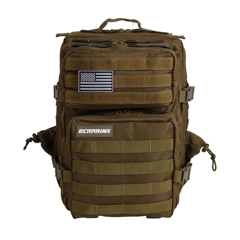 Sac à dos tactique militaire ELITRAINX Vert 25L pour le sport