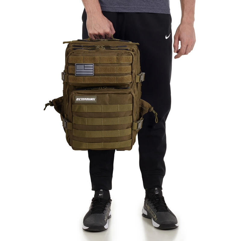 Vojenský taktický batoh ELITRAINX Zelená 25L pro sport a cestování