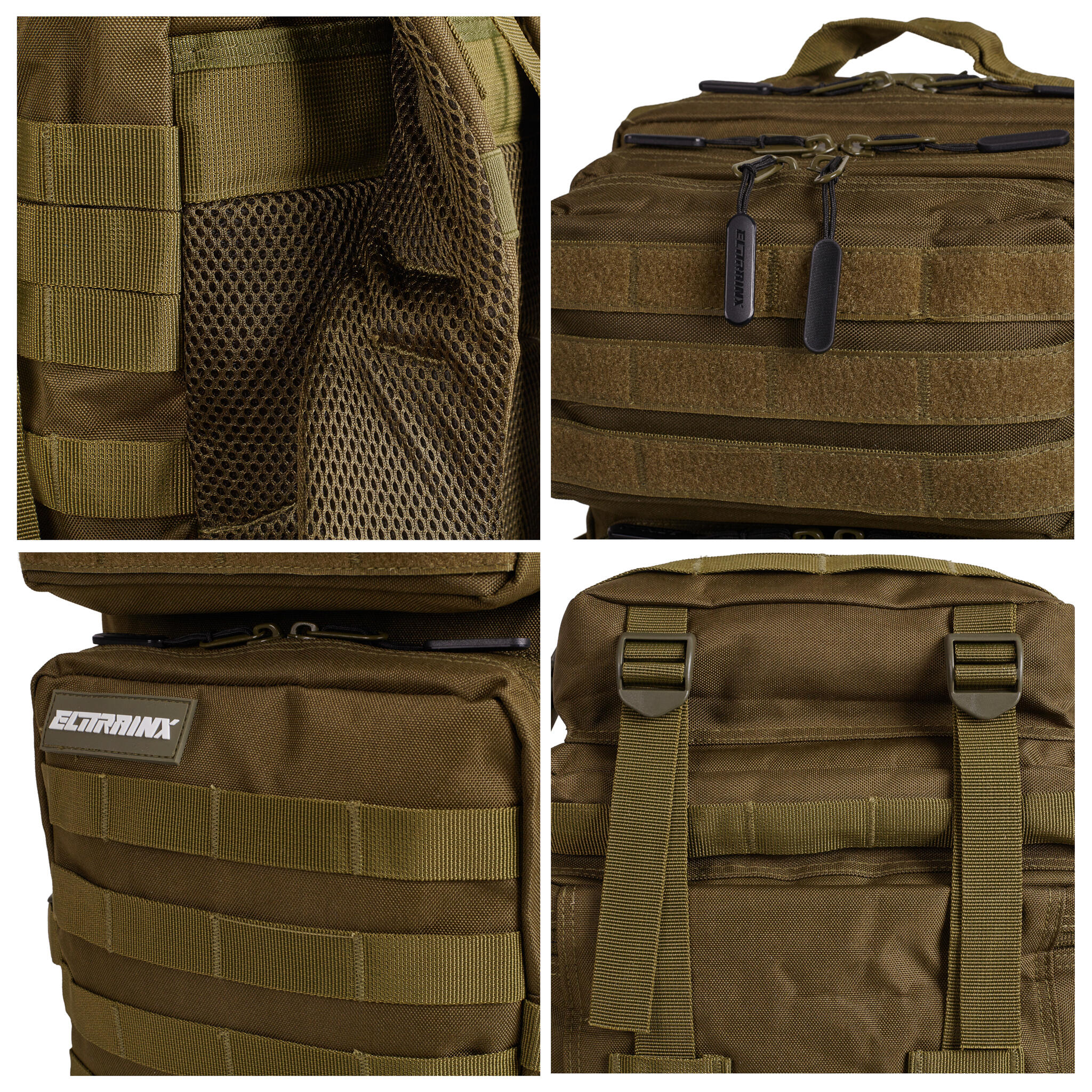 Zaino Elitex Verde 25L Cabina Allenamento Impermeabile 4/6