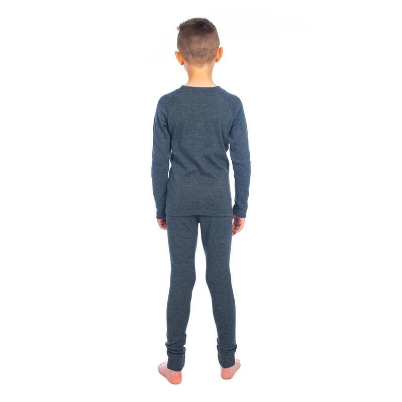 Thermo pantalon/chemise enfant - Ensemble - Anthracite - 128/134