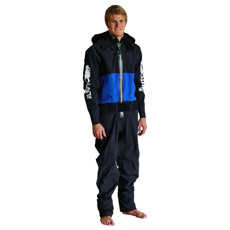 SUP Trockenanzug Frontzip schwarz-blau