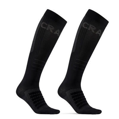 Advanced craft dry compressie sokken 2-pack zwart