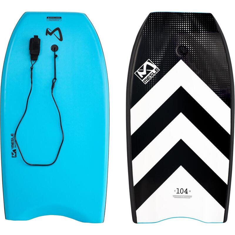 Bodyboard SpeedSkin Kinder/Erwachsene mit Leash blau Mesle