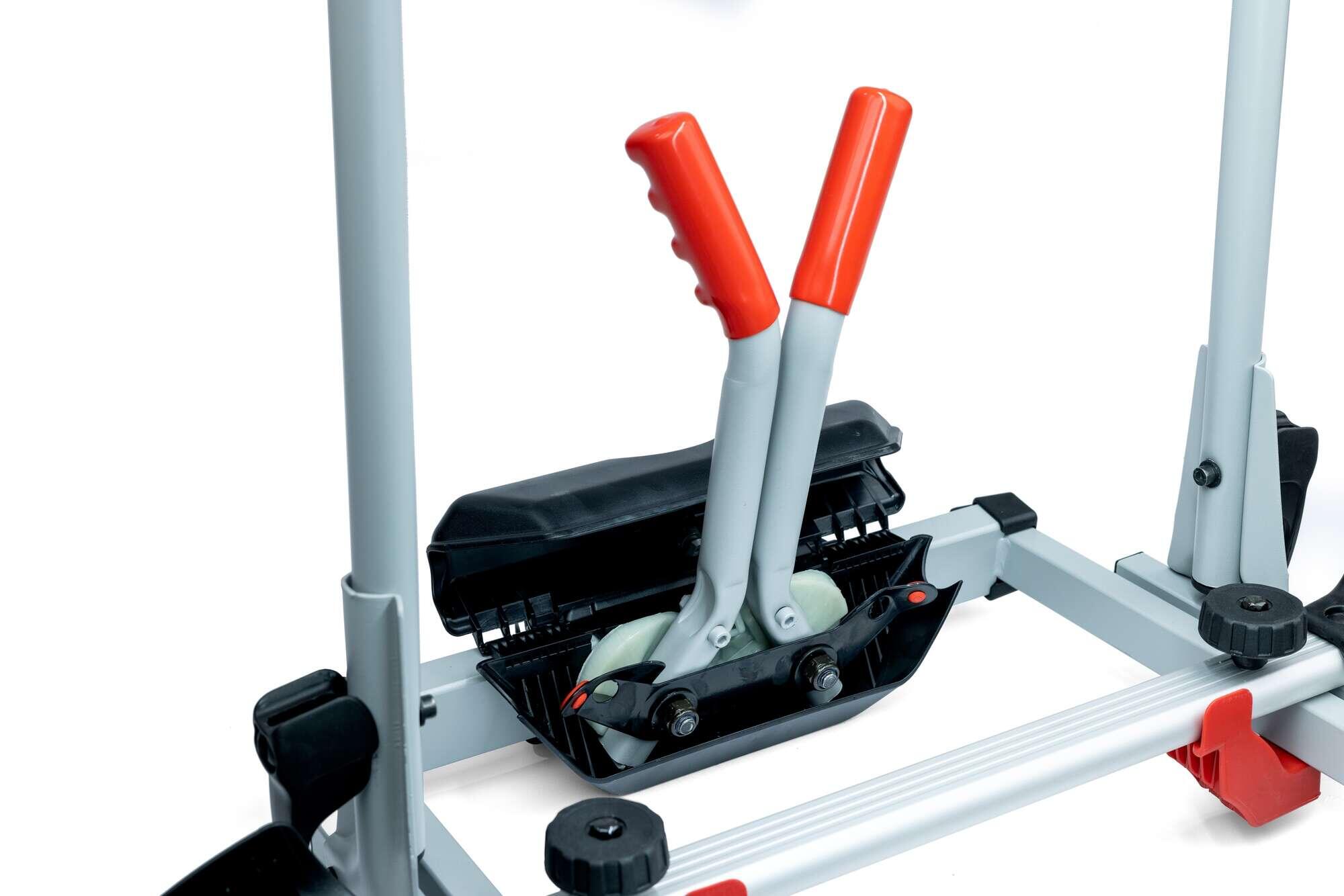 Porte-vélos plateforme sur boule d'attelage Tow Voyage Rapid 3 Bras pour 3 vélos 5/7
