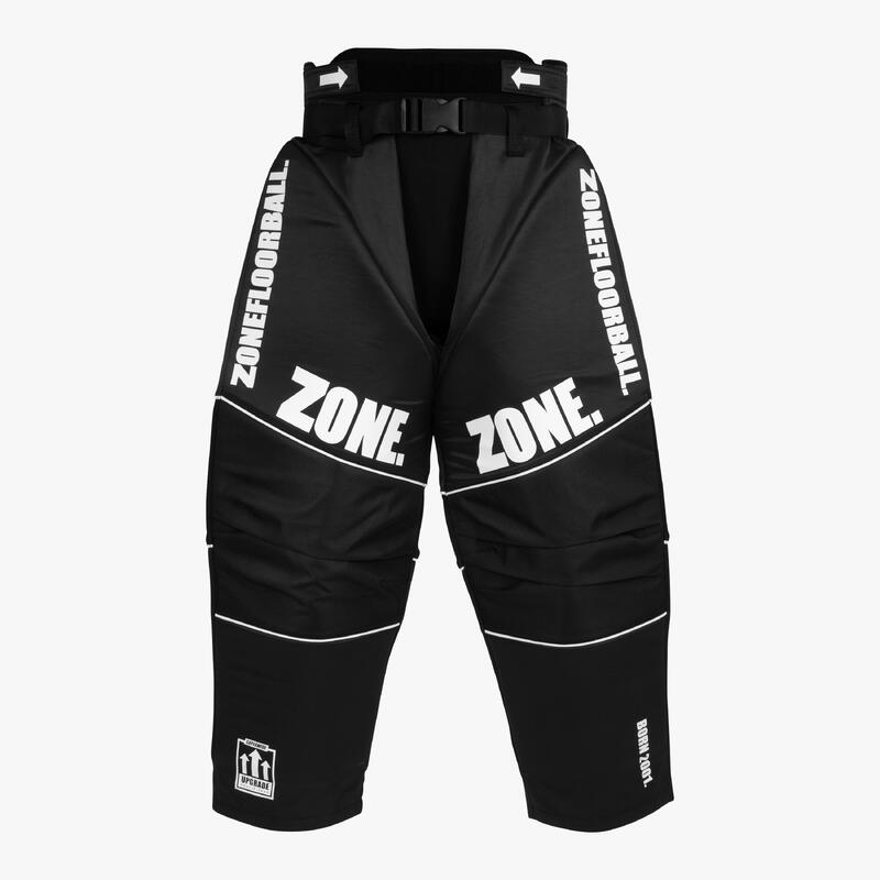 Florbalové brankářské kalhoty Zone Upgrade SW Black/White