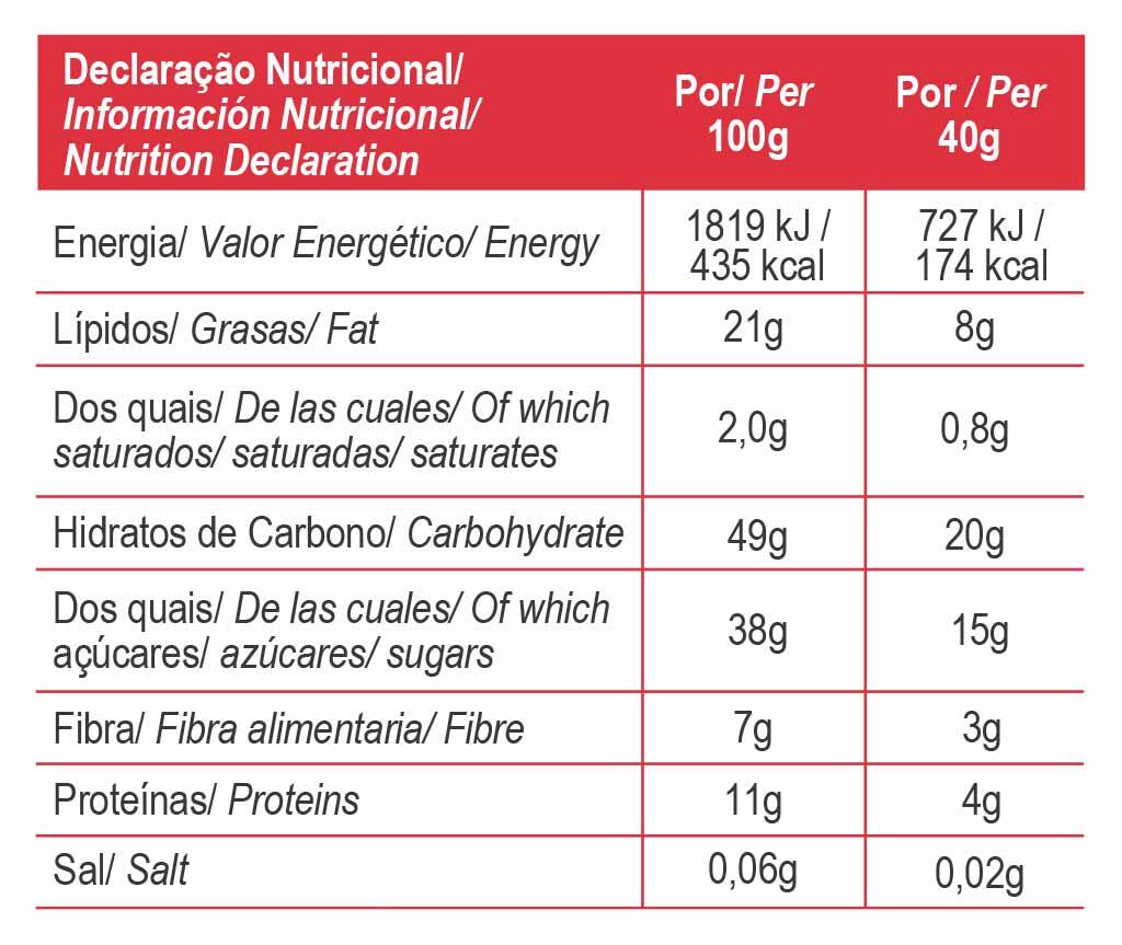 BARRA ENERGÉTICA ENDURANCE FRUIT BAR AMÊNDOA & MORANGO - 40 G 3/3