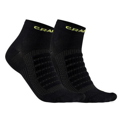 Advanced craft dry mid sokken 2-pack zwart