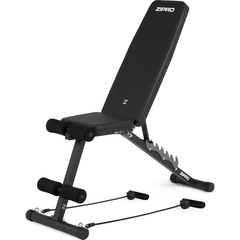 Banc de musculation Zipro Tempo pliable avec extenseur inclinable et déclinable