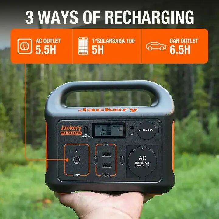 station énergique portable Jackery Explorer 240 6/7