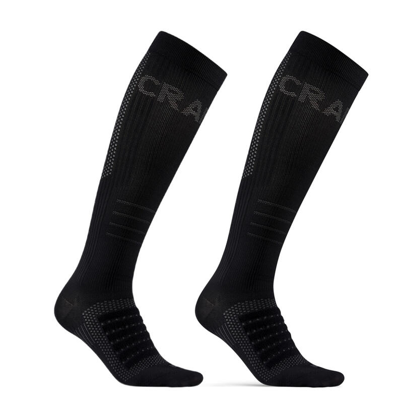 CHAUSSETTES DE COMPRESSION ADVANCED CRAFT DRY 2-PACK NOIR