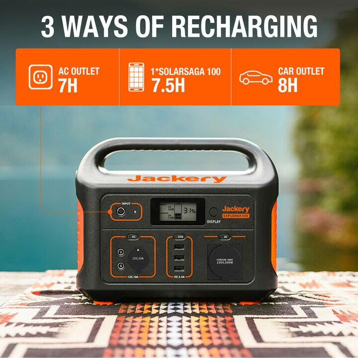 station énergique portable Jackery Explorer 500 6/7