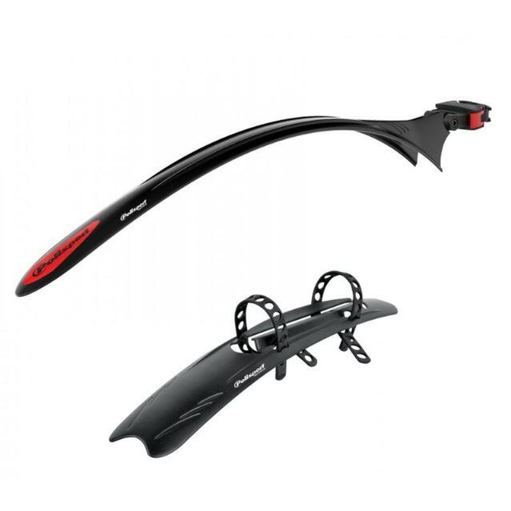 Polisport - Kit Garde-boue Michigan Road, Gravel 700c/28" - Garde-boue - Blanc|noir - Taille Unique - Decathlon