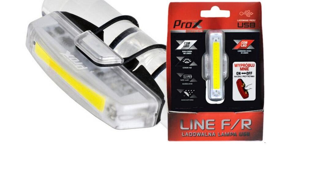 Luz dianteira LED de 100 lúmenes para bicicleta, recarregável por USB 3/3