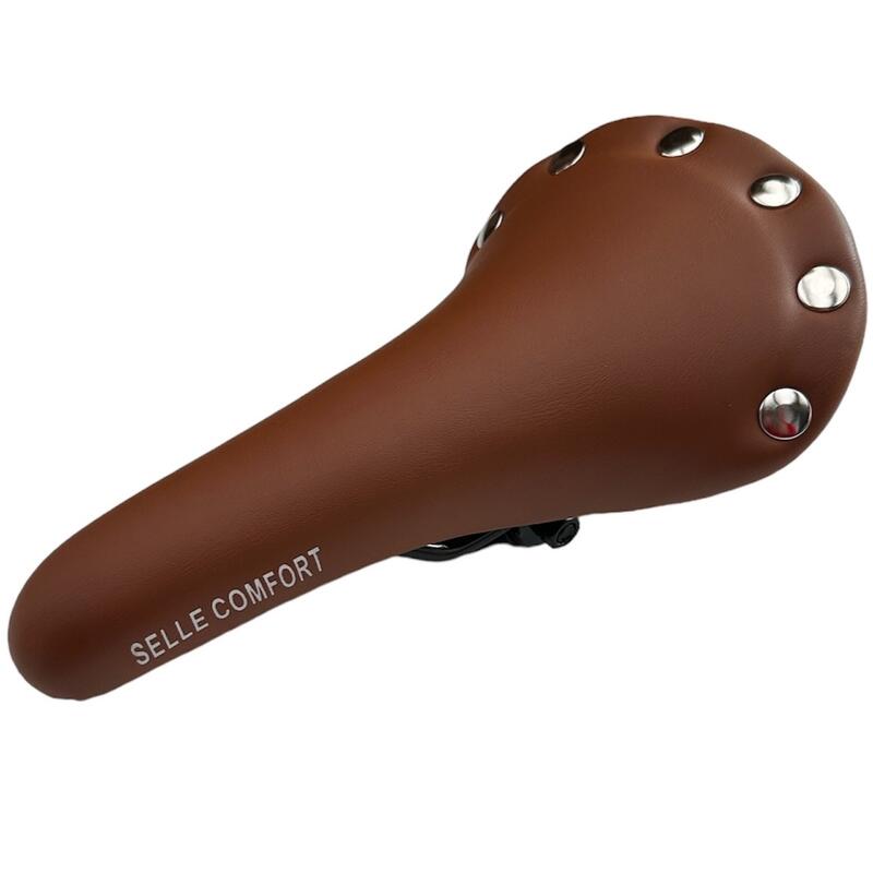 Selle de vélo Retro Vintage Fixi Marron Hommes