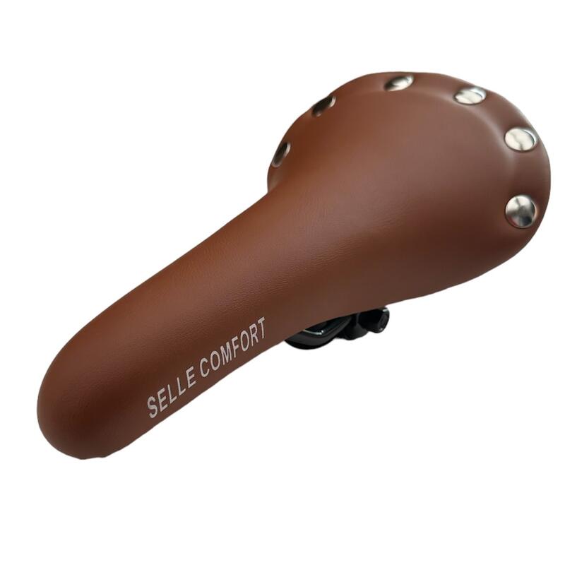 Selle de vélo Retro Vintage Fixi Marron Hommes