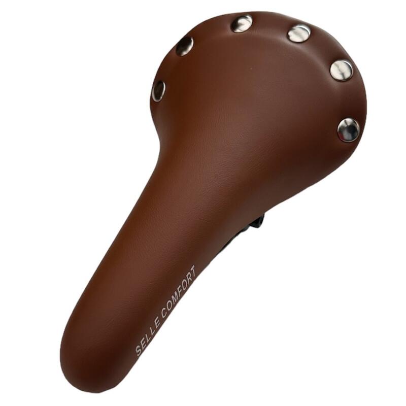 Selle de vélo Retro Vintage Fixi Marron Hommes