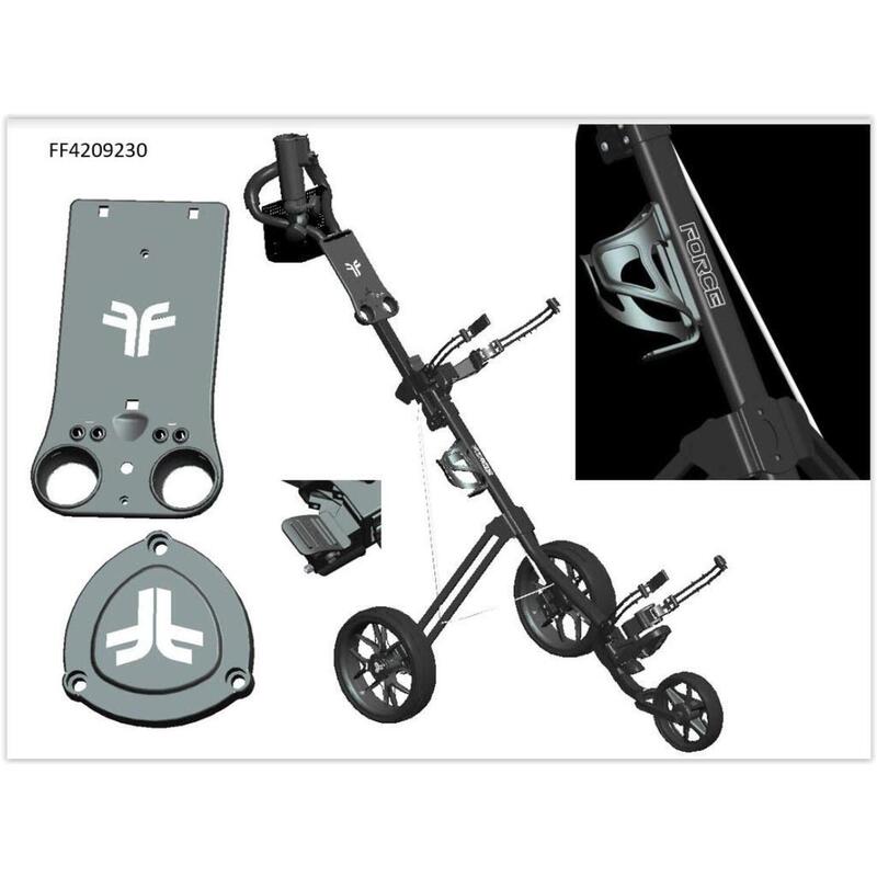 Chariot de golf Fastfold Force 3 roues Argent