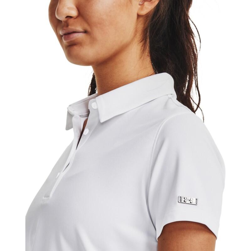 Under Armour Dames Zinger Polo met korte mouwen Wit 2/4