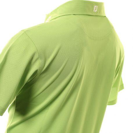 Footjoy Stretch Pique Polo Shirt Lime 3/3