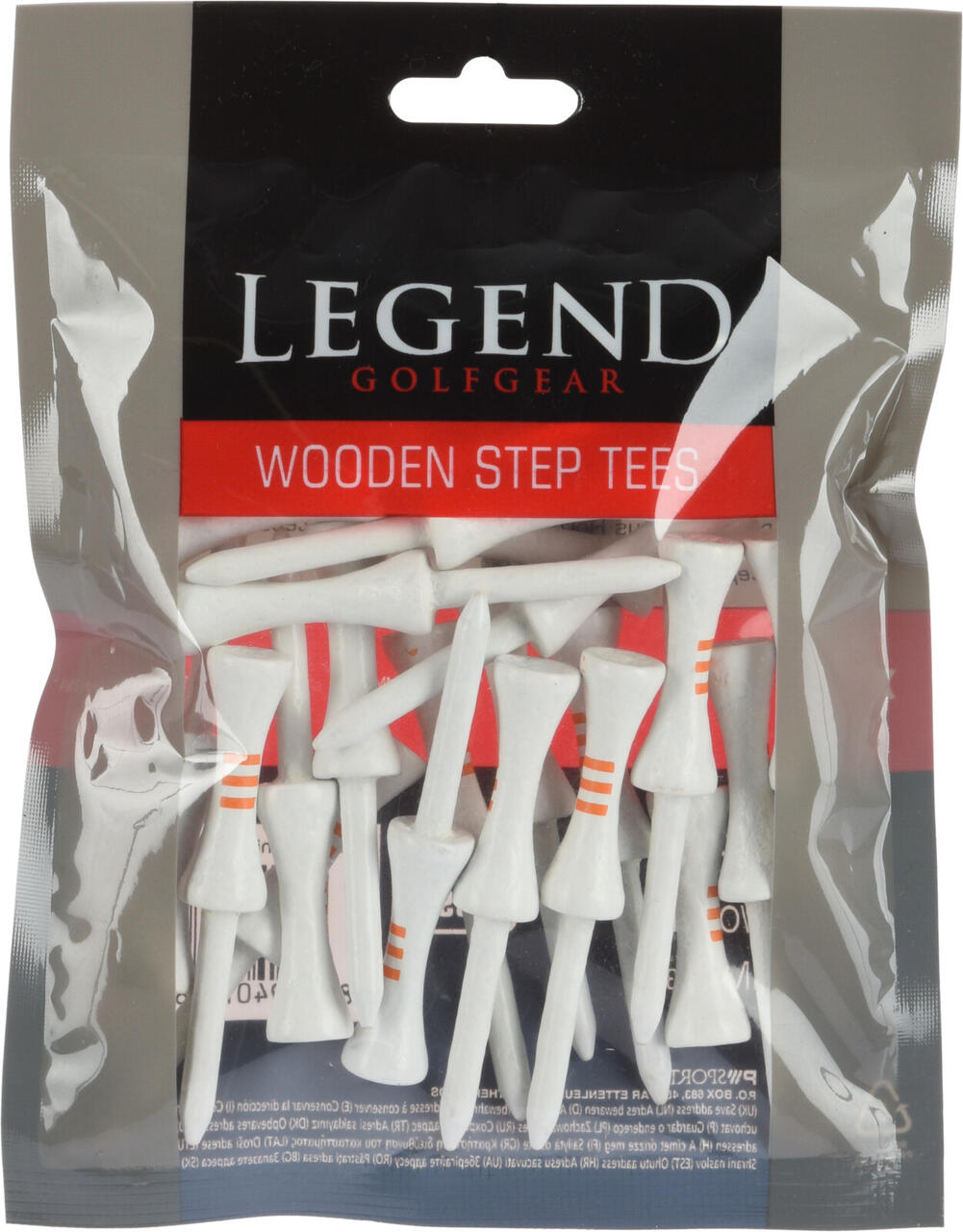 Legend Houten Step Tees 70MM Oranje 2/2