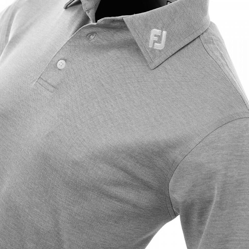 Footjoy Stretch Pique Solid Golf Polo Grijs 2/2