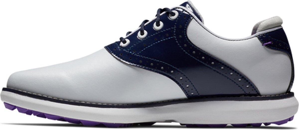 Golfschoenen Dames Footjoy Traditions Wit Navy Spikeless 2/5