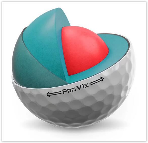 TITLEIST Golfbal   ProV1X 2023  Licht geel 4/4