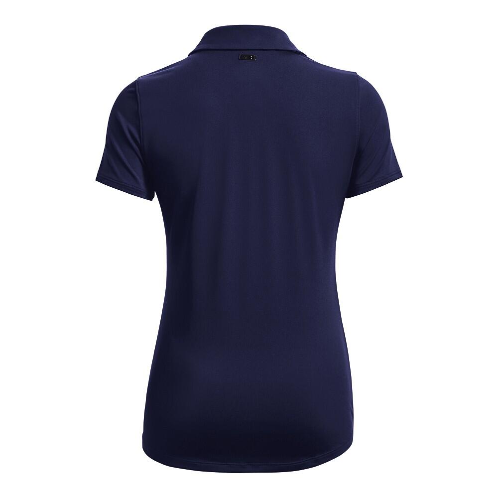 Dames Golfpolo Under Armour Zinger Short Sleeve Midnight Navy 2/4