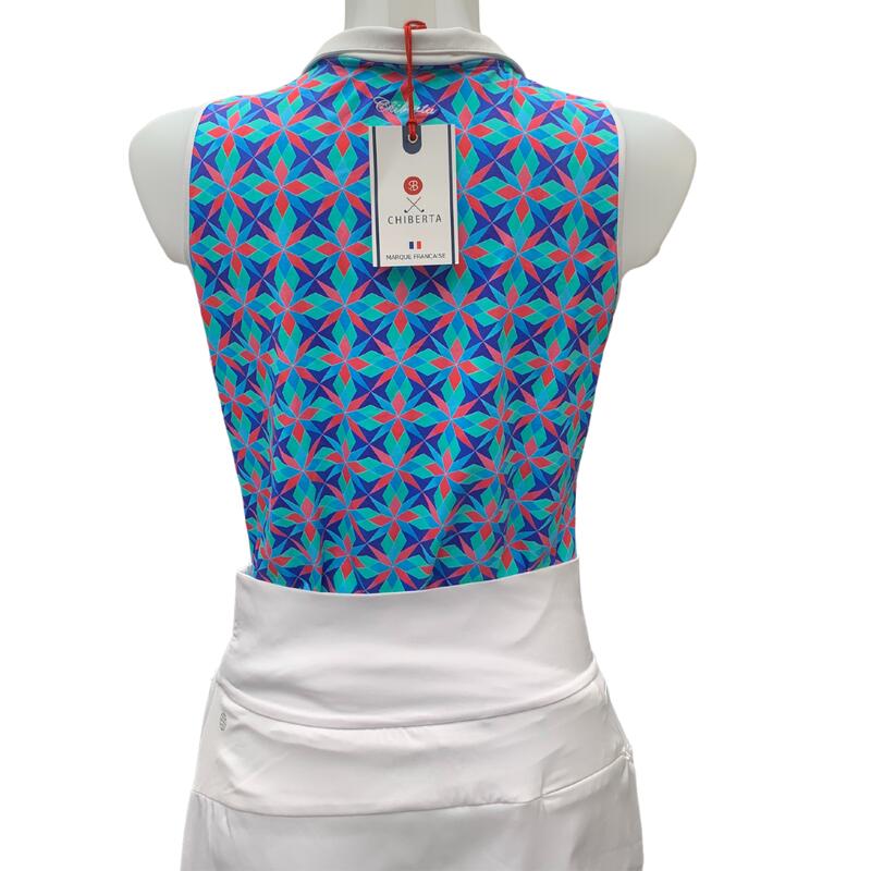 CHIBERTA Polo De Golf  Faience  sans manches pour femme  multicolore