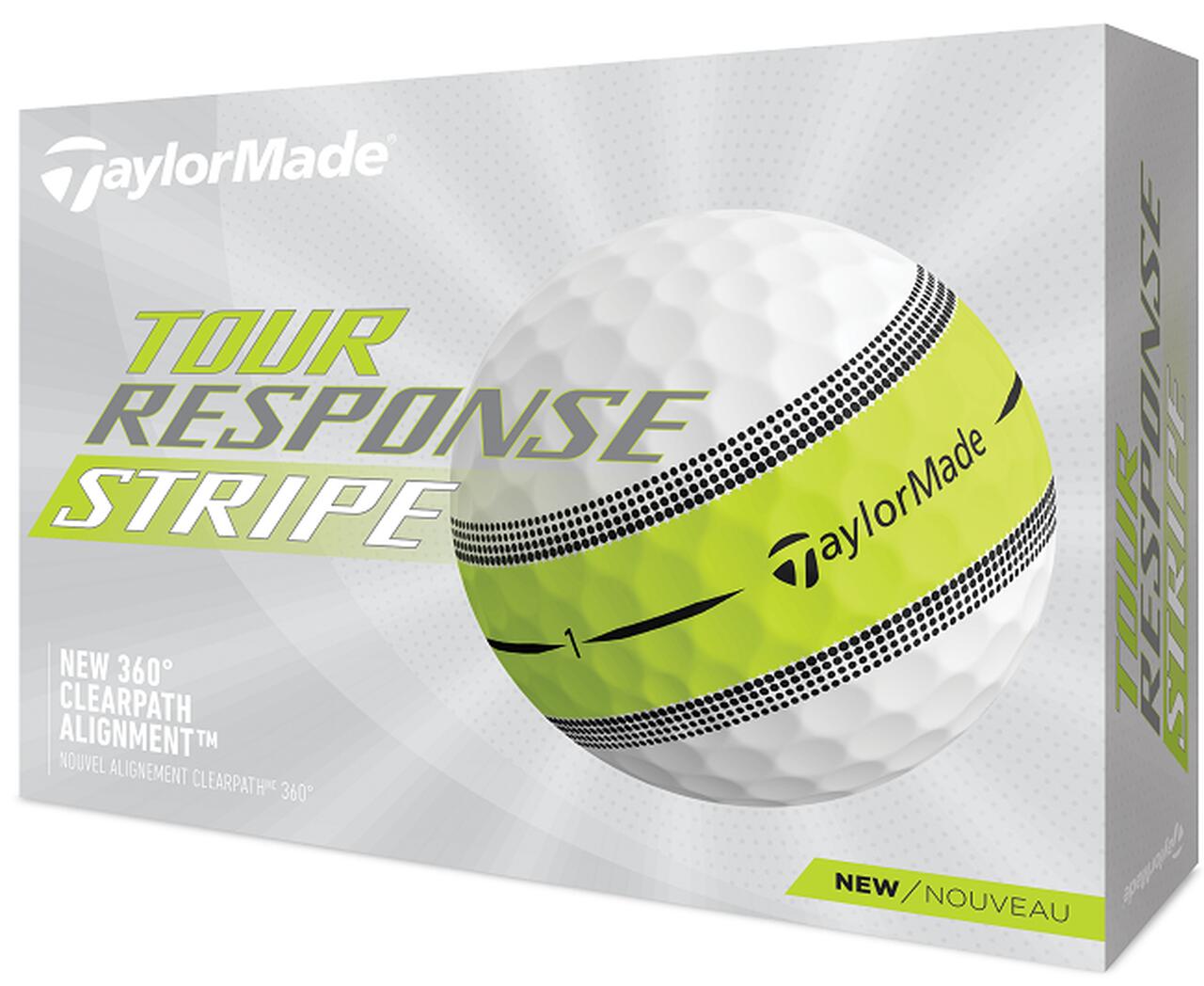 Doos met 12 TaylorMade Tour Response-golfballen Stripe 5/5