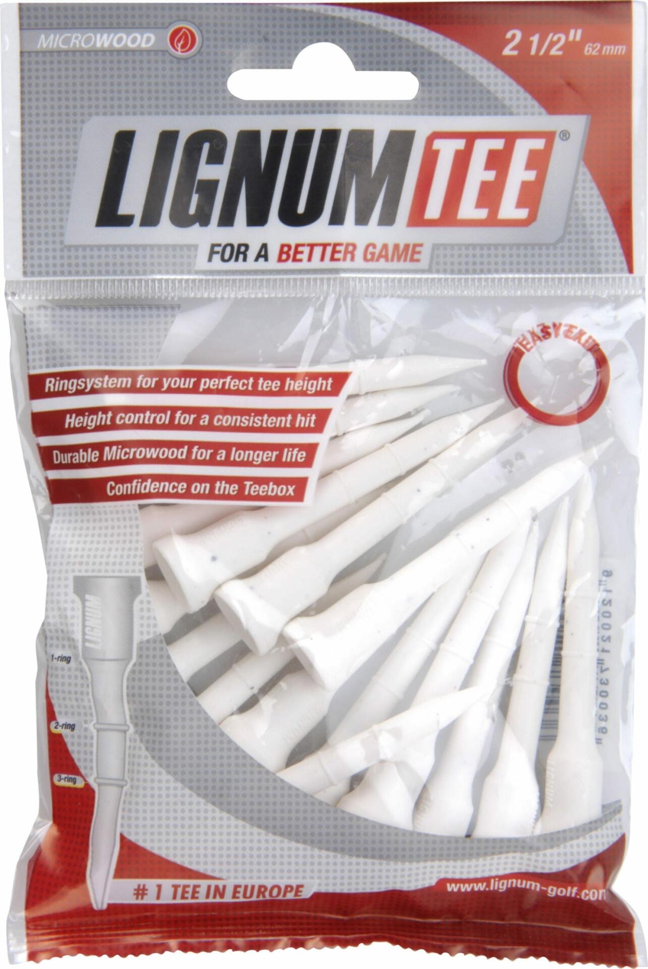 Sachet de 12 Tees Lignum 62 MM Blanc 2/3
