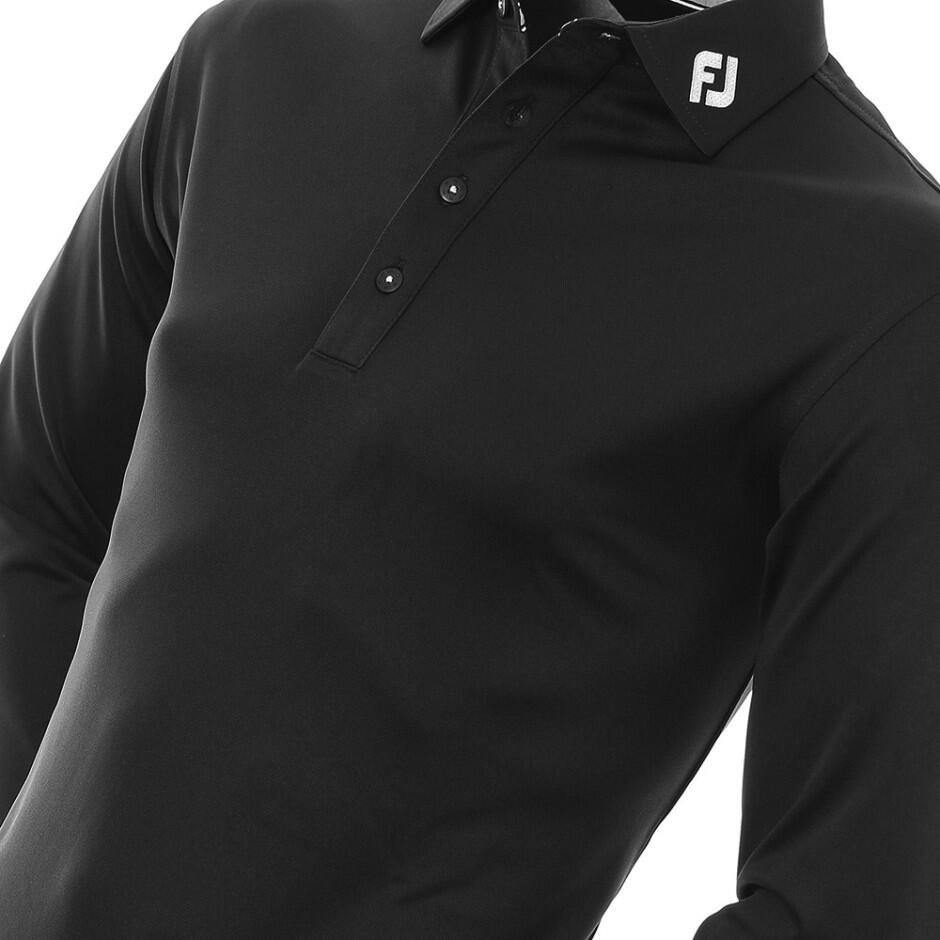 Footjoy Thermolite Golf Longsleeve Polo Zwart 4/4