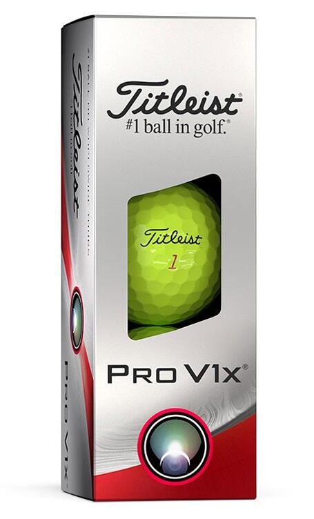 TITLEIST Golfbal   ProV1X 2023  Licht geel 2/4