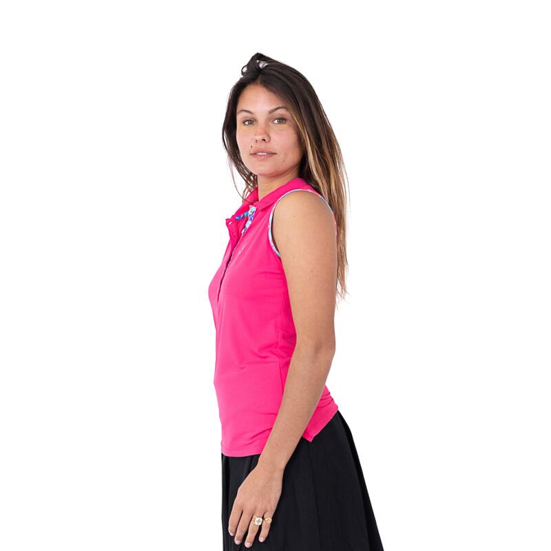 CHIBERTA Golf Polo met korte mouwen  Mouwloze Dames   Pink