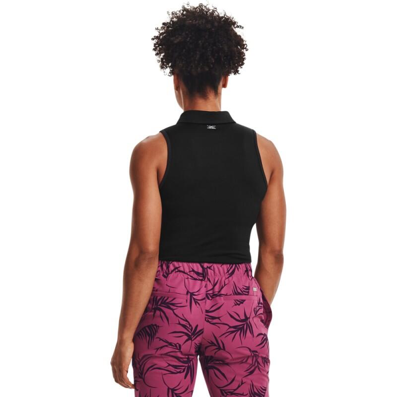 Under Armour Zinger Sleeveless Polo Zwart 5/5