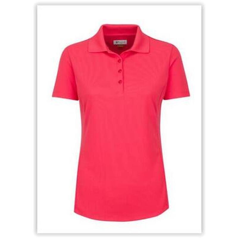 GREG NORMAN Golf Polo met korte mouwen  Pro Tek Pique Dames   Pink