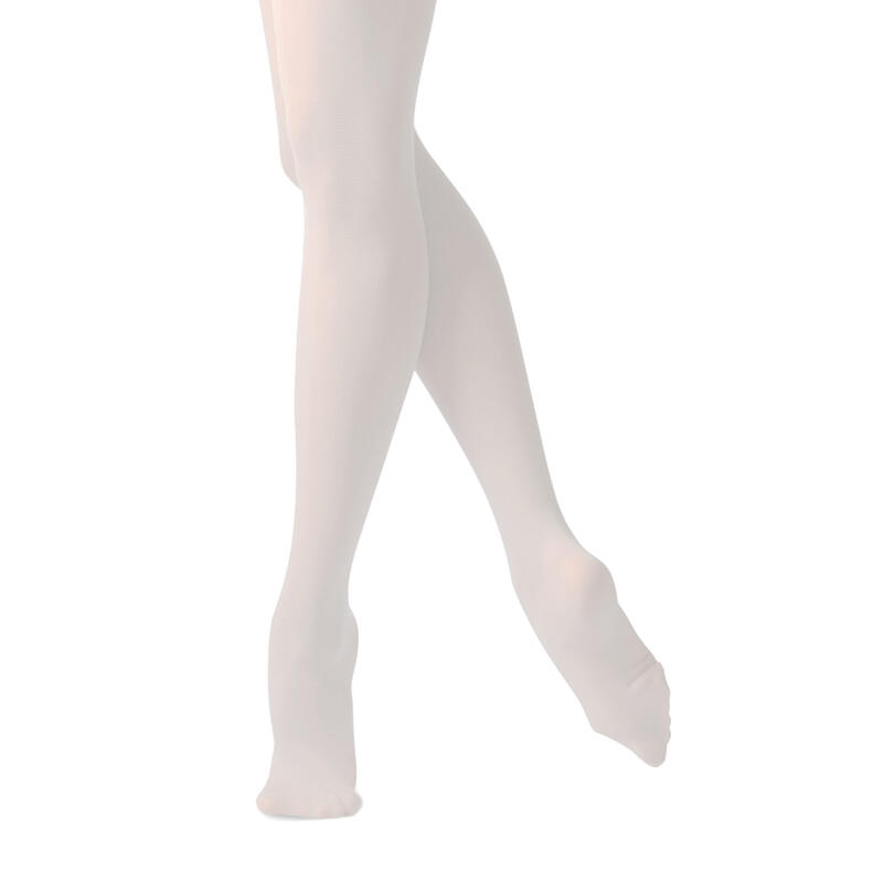 Medias de ballet con pies para Niña Starever blanco - Decathlon