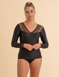 T-shirt avec de la dentelle Claire