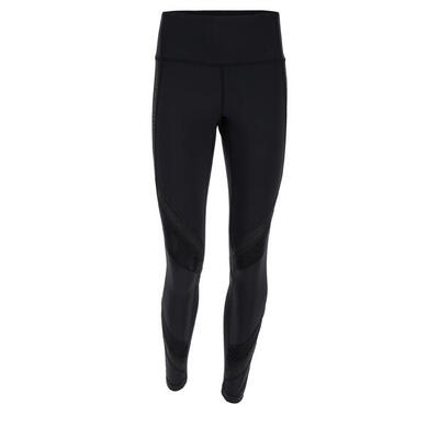Leggings SuperFit 7/8 con nastro logato e inserti in mesh