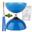 Diabolo Beach met lager - Blauw + aluminium stokken blauw + 5 m touw