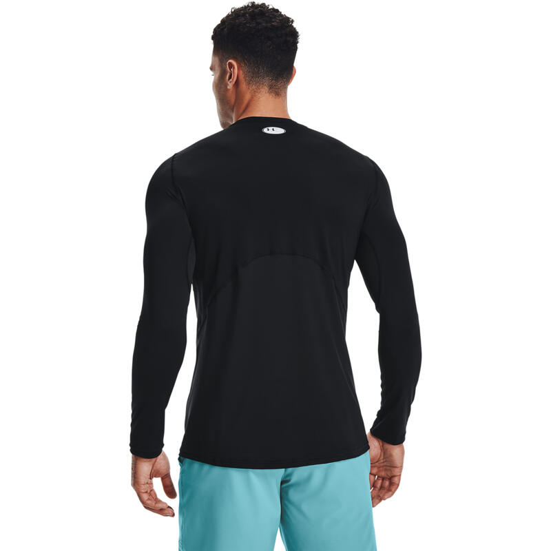 Blouse Under Armour HeatGear Fitted Long Sleeve, Zwart, Mannen