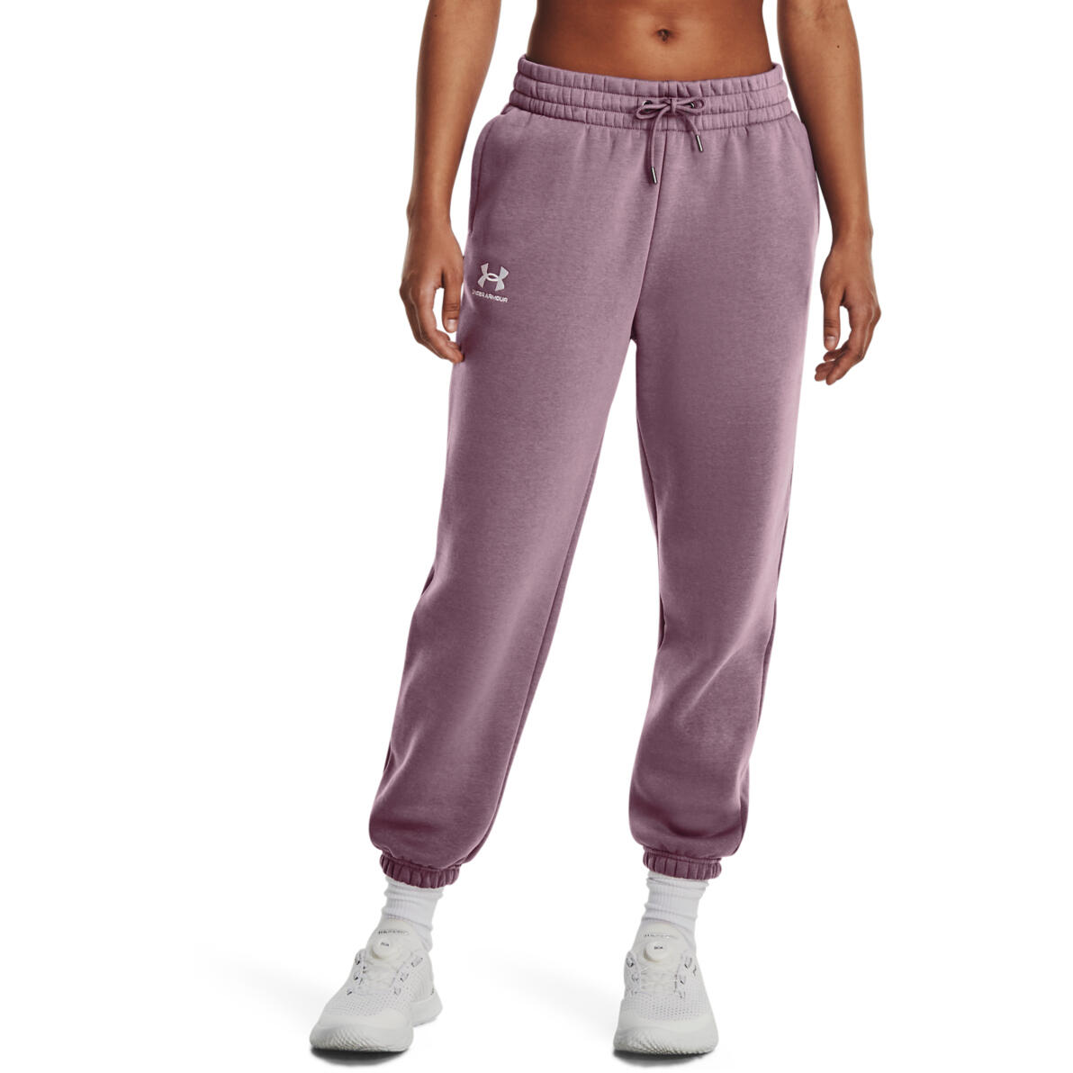 UNDER ARMOUR Broek Under Armour Essential Fleece Joggers, Paars, Dames